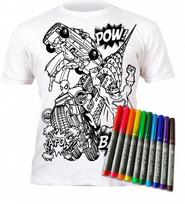 Splat Planet marškinėliai su flomasteriais, Super herojai Splat Planet marškinėliai su flomasteriais, Super herojai - 9-11 metai