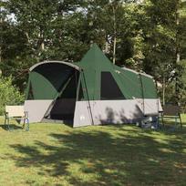 Teepee palapinė su stogu su saugykla Žalia 720 x 465 x 295 cm