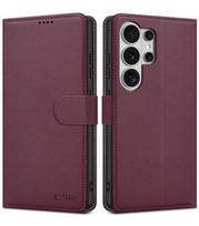 Raudonas atverčiamas dėklas Samsung Galaxy S26 Ultra telefonui "Tech-Protect Wallet"