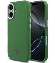 Žalias dėklas Apple iPhone 17 telefonui "Lacoste PVC Iconic Petit Pique Metal Logo MagSafe Case"
