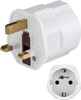 Goobay travel adapter Euroopa - UK, white (45353)