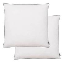 Pagalvės 2vnt kimštos plunksnos sunkios 80x80cm baltos