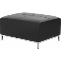 Beliani odinė pufas OSLO Black | 29939 | 4260580936496