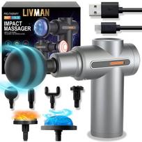 LIVMAN BX-750-H su karšto ir šalto masažo terapija, 6 greičio režimais ir 6 keičiamomis galvutėmis, 1800mAh, 25W