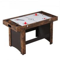 Žaidimų stalas, 3-in-1 kombinuotas oro ritulys, stalo tenisas, stalo futbolas, 137x71x81 cm, MDF