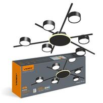 Lubinis šviestuvas Videx 6 x GX53 ir LED 9W foninis apšvietimas, VL-SPF22B-BB