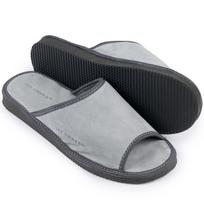 Vyriškos odinės šlepetės IRESHOES nubuko pilkos 41-46 šlepetės minkštos patogios