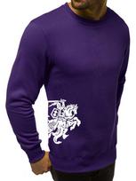 Vyriškas džemperis - violetinis su herbu ant šono Vytis 2001-10-36109-XXL