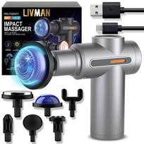 LIVMAN BX-750-H su karšto ir šalto masažo terapija, 6 greičio režimais ir 6 keičiamomis galvutėmis, 1800mAh, 25W