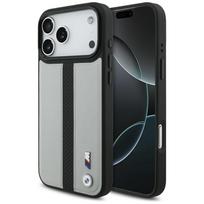 BMW M Perforuota Juosta Logo MagSafe Dėklas iPhone 17 Pro Max - Pilkas