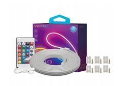 Vention Silikoninė Neoninė LED juostelė su IR nuotolinio valdymo pultu ir 12V DC maitinimo šaltiniu, 5 m