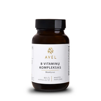 AVEL bioaktyvus B vitaminų kompleksas, 60 kaps.