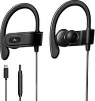 "Avantree C171" USB C vidinės ausinės ir mikrofonas sportui ir bėgiojimui su ausinėmis per ausis ir vidiniu garsumo valdymu, suderinamos su "Galaxy", "Android" ir kitais C tipo išmaniaisiais telefonais