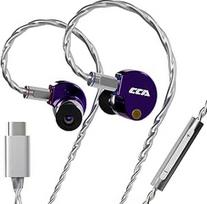 "CCA Phoenix In-Ear Monitor" ausinės, dvigubi magnetiniai garsiakalbiai, IEM su aiškiu HiFi garsu ir giliais bosais, profesionalios žaidimų ausinės iš metalo, skirtos muzikantams, dainininkams ir audiofilams (USB-C)