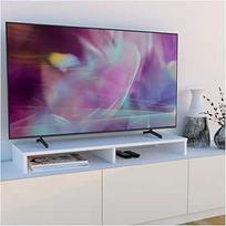 "Henor" medinis monitoriaus stovas TV ekrano laikiklis 100 x 26,5 x 12 cm Atlaiko 90 kg baltos spalvos