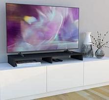 "Henor" medinis monitoriaus stovas TV ekrano laikiklis 100 x 26,5 x 12 cm Atlaiko 90 kg Grafitinis