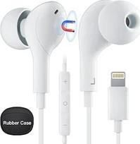 "iPhone" ausinės su kabeliu - "Lightning" ausinės su kabeliu "In-Ear" ausinės Apšvietimo jungtis Mikrofonas ir garsumo valdymas [Apple MFi Certified] Suderinamos su "iPhone 14/13/12/11/11/SE