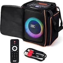 "Pyle Partybox Bluetooth" garsiakalbis didelis - 100 W, LED šviesos šou, galingi bosai, EQ, TF, AUX, su nuotolinio valdymo pulteliu ir krepšiu, greitas įkrovimas, idealiai tinka vakarėliams ir festivaliams