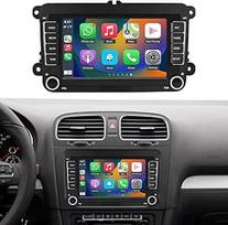 "Road Top CarPlay" ekranas, 7 colių automobilinė radijo stotelė "Volkswagen Golf/Passat/Polo", belaidžio "CarPlay"/"Android Auto"/"MirrorLink" automobilinis radijo imtuvas