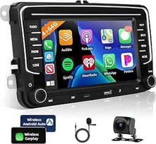 4+64G Carplay automobilinis radijas VW Seat/Skoda/Altea/Toledo/Leon/Altea XL su belaidžiu "Android" automobiliu, 7 colių "Android" 13 jutiklinis ekranas GPS Navi/WiFi/FM/RDS/SWC/Canbus/BT/EQ+AHD kamera + mikrofonas