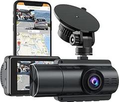 Automobilinė prietaisų kamera, 4K priekinė ir vidinė automobilio kamera, su 32GB SD kortele, GPS, "WiFi", 170° platus kampas, 24/7 parkavimo režimas, naktinis matymas, įrašymas kilpa, gravitacijos jutiklis