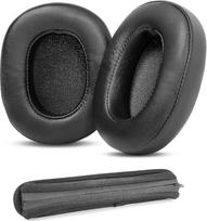 HTINDUSTRY Ausų pagalvėlės ir galvos juosta, tinkančios "Skullcandy Crusher Wireless Crusher ANC/Crusher Evo/Crusher 360/Hesh 3" ausinėms Ausų pagalvėlės su minkštesne baltyminės odos/ atminties putų medžiaga
