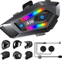 Motociklo "Bluetooth" ausinės Motociklo garsiakalbis "Bluetooth" 5.4 Šalmas "Bluetooth" ausinės su vandeniui atsparia triukšmo izoliacija Hi-Fi stereo motociklo ausinės 1000 mAh