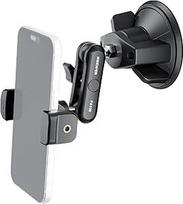 NEEWER Automobilinis telefono laikiklis, 360° kampu besisukantis vakuuminis siurbimo puodelis, metalinis telefono laikiklis su stebuklinga rankena, suderinamas su "iPhone Samsung", skirtas UTV priekiniam stiklui, stoglangiui, stiklui, navigacijai, vaizdo