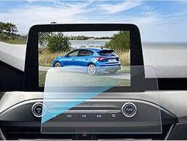 SKTU Ekrano apsauga suderinama su "Ford Focus MK4 2018-2021" Navigacijos ekrano apsauga Grūdinto stiklo įbrėžimams atsparus 9H kietumo navigacijos ekrano apsauginis stiklas