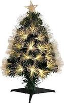Well Home Weihnachtsbaum aus Glasfaser mit 90 warmweißen LEDs mit Stern, 47 x 47 x 90 cm
