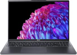 Acer Swift Go 16 SFG16-72 - 180°-Scharnierdesign - Intel Core Ultra 7 155U / 1.7 GHz - Win 11 Home - Intel Graphics - 16GB RAM - 512GB SSD NVMe - 40.6 cm (16) OLED 3200 x 2000 (WQXGA+) @ 120 Hz - Wi-Fi 6E - Stahlgrau - kbd: Deutsch (NX.KWNEG.009)