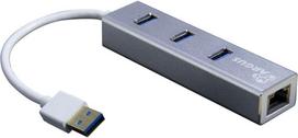 Inter-Tech Argus IT-310-S - USB 3.2 Gen 1 (3.1 Gen 1) Type-A - RJ-45 - USB 3.2 Gen 1 (3.1 Gen 1) Type-A - Grau - Aluminium - LAN - USB - Gigabit Ethernet (88885471)