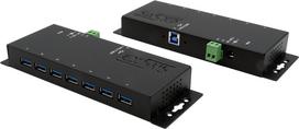 EXSYS EX-1188HMS-3 Schnittstellen-Hub USB 3.2 Gen 1 (3.1 Gen 1) Type-B 5000Mbit/s Schwarz (EX-1188HMS-3)