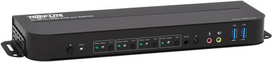 Eaton Tripp Lite series HDMI USB KVM Switch 4-Port 4K 60Hz HDR HDCP 2.2 IR USB Sharing - KVM-/Audio-/USB-Switch - 4 x KVM/Audio/USB - 1 lokaler Benutzer - Desktop (B005-HUA4)