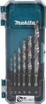 makita D-78346 HSS-GS metal drill bit set, 6-piece (D-78346)