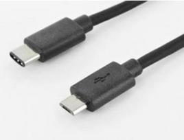 Assmann USB 3.0 Anschlusskabel Typ C auf Typ micro-B 1,8m schwarz Hohe USB-Datenübertragungsrate bis zu 480Mbps - 3A Stromversorgung, Typ C-Stecker beidseitig verwendbar - Anschluss 1: USB C, Stecker - Anschluss 2: Micro USB B, Stecker - Schirmung: Doppelt geschirmt, UL-zertifiziert: UL2725 (AK-300137-018-S)