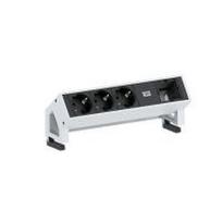 Bachmann DESK 2 - Steckdosenleiste - Eingabe, Eingang GST18 - Ausgangsanschlüsse: 3 - 20cm Schnur - Deutschland - Schwarz, weiß, RAL 9010 (902.200)