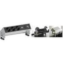 3x Schuko 1x CAT6 1x USB3.0, 1.5 m, type F, aluminium, plastic, black, stainless steel