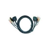 ATEN 2L-7D05UD - Video- / USB- / Audio-Kabel - USB, Stereo Mini-Klinkenstecker, DVI-D (M) bis Stereo Mini-Klinkenstecker, USB Typ B, DVI-D (M) - 5 m