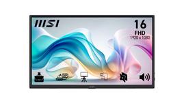 MSI PRO MP165DE E6 Mobiler Monitor 40,6 cm (16) - Full HD, IPS, 4mx, 60Hz, HDMI, Adaptive-Sync [Energieklasse E] (9S6-3PE50M-002)