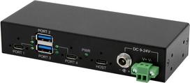 EXSYS EX-11295HMS Schnittstellen-Hub USB 3.2 Gen 2(3.1 Gen 2) Type-B 10000Mbit/s Schwarz (EX-11295HMS)