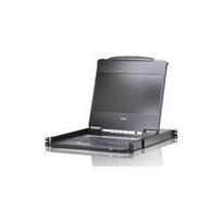 ATEN CL6700MW - KVM-Konsole - Französisches Layout - USB - 43.9 cm (17.3) - Rack - einbaufähig - 1920 x 1080 Full HD (1080p) - HDMI, DVI-D, VGA - 1U