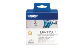 Brother DK-11207 - CD/DVD-Etiketten 100) - für QL 1050, 1050N, 1060N, 500, 500A, 500BS, 500BW, 550, 560, 560VP, 570, 580N, 650TD, 700 (DK-11207)