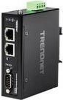 TRENDnet TI-M12 - Gateway - industriell - 100Mb LAN, RS-232, RS-485, Modbus, RS-442 - Gleichstrom - Wand / DIN-Schienen montierbar - TAA-konform