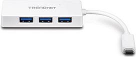 TRENDnet TUC-H4E - Hub - 4 x SuperSpeed USB 3.0 + 1 x USB-C