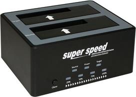 ROLINE - HDD-Dockingstation - Buchten: 2 - 6.4 cm, 8.9 cm (2.5, 3.5) - SATA 6Gb/s - 600MBps - USB 2.0 - Schwarz (16.01.4122)