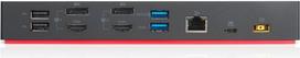 Lenovo ThinkPad Hybrid USB-C with USB-A Dock Kabelgebunden USB 3.2 Gen 2 (3.1 Gen 2) Type-C Schwarz (40AF0135SA)