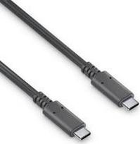 PureLink USB v3.2 USB-C Kabel mit E-Marker – 1,00m - 1 m - USB C - USB C - USB 3.2 Gen 2 (3.1 Gen 2) - 20Gbit/s - Schwarz