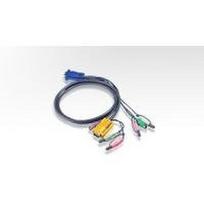 ATEN Tastatur- / Video- / Maus- (KVM-) Kabel - 15 pin SPHD (M) - PS/2, 6-polig, HD-15 (M) - 5 m (2L-5305P)