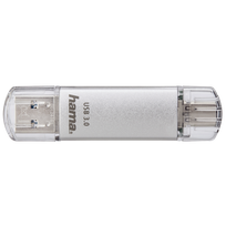 Hama C-Laeta USB-Stick 256GB USB Type-A / USB Type-C 3.2 Gen 1 (3.1 Gen 1) Silber (00181075)